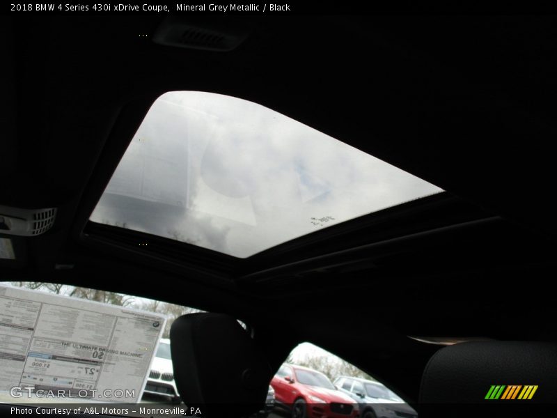 Mineral Grey Metallic / Black 2018 BMW 4 Series 430i xDrive Coupe