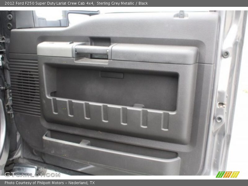 Sterling Grey Metallic / Black 2012 Ford F250 Super Duty Lariat Crew Cab 4x4