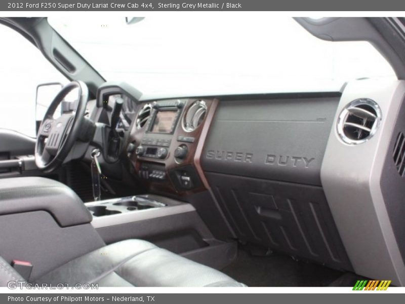 Sterling Grey Metallic / Black 2012 Ford F250 Super Duty Lariat Crew Cab 4x4