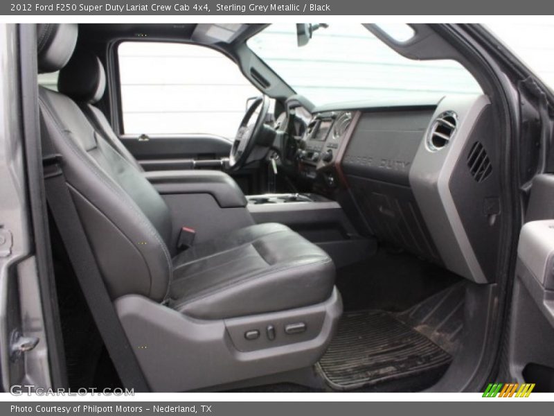 Sterling Grey Metallic / Black 2012 Ford F250 Super Duty Lariat Crew Cab 4x4