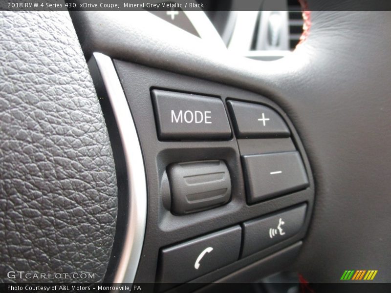 Mineral Grey Metallic / Black 2018 BMW 4 Series 430i xDrive Coupe