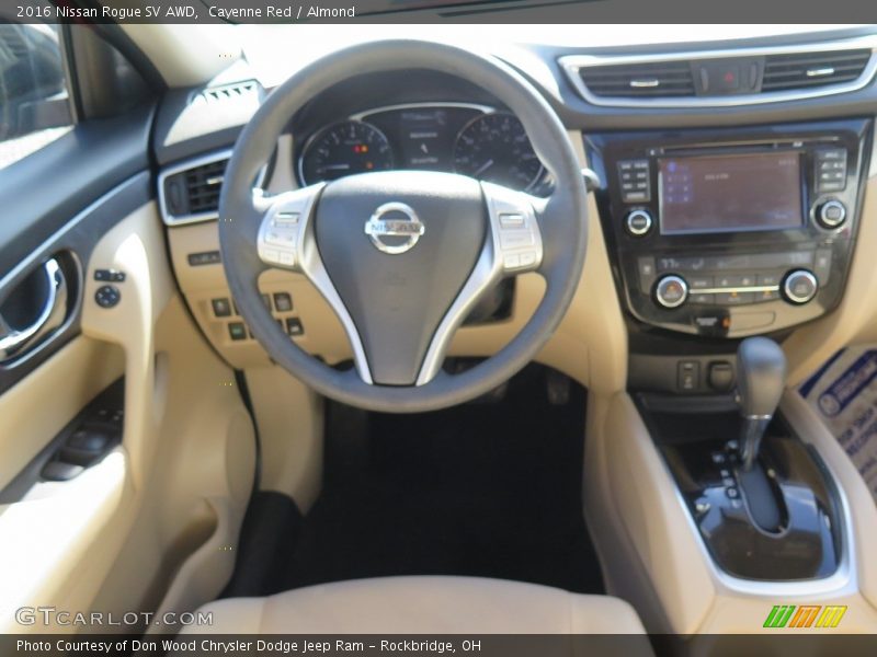 Cayenne Red / Almond 2016 Nissan Rogue SV AWD