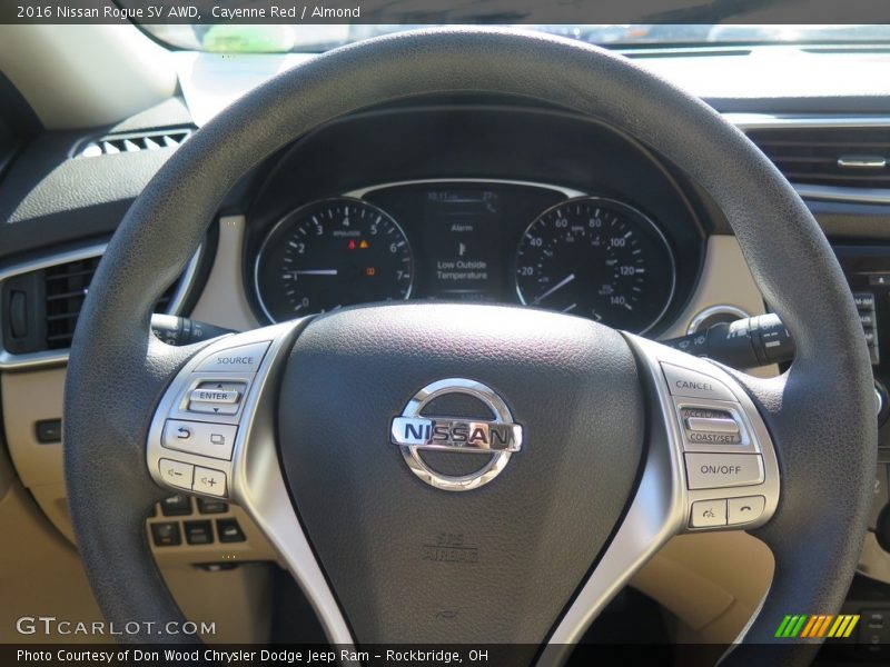 Cayenne Red / Almond 2016 Nissan Rogue SV AWD