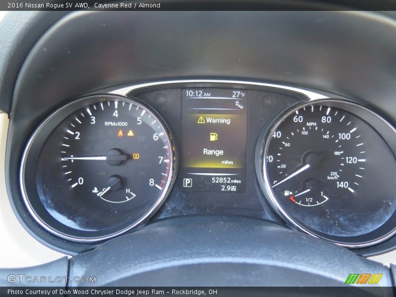 Cayenne Red / Almond 2016 Nissan Rogue SV AWD
