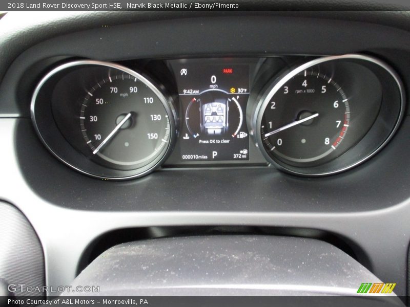 Narvik Black Metallic / Ebony/Pimento 2018 Land Rover Discovery Sport HSE