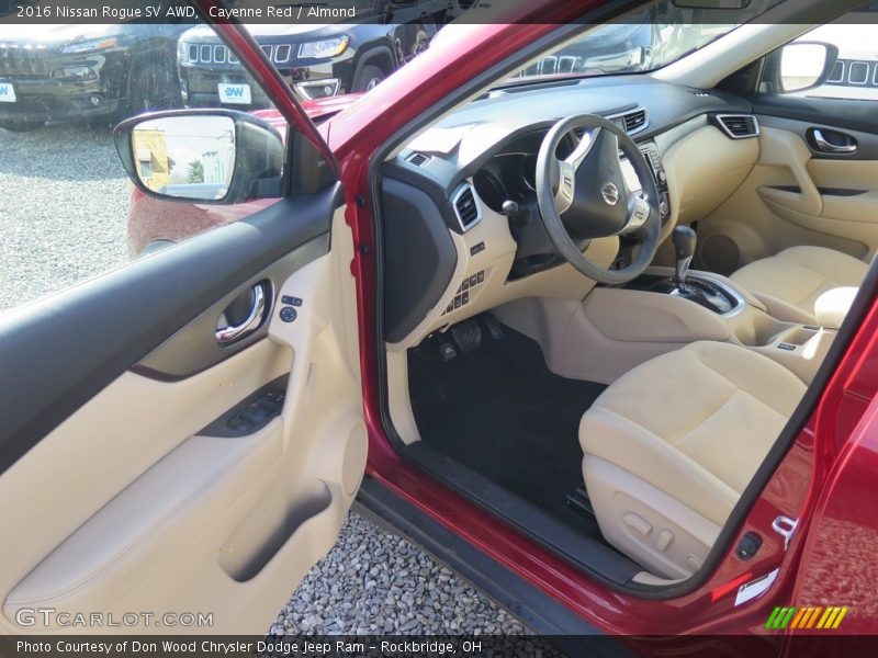 Cayenne Red / Almond 2016 Nissan Rogue SV AWD