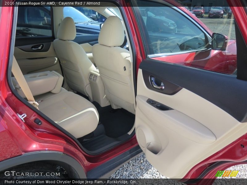 Cayenne Red / Almond 2016 Nissan Rogue SV AWD