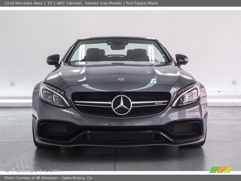 Selenite Grey Metallic / Red Pepper/Black 2018 Mercedes-Benz C 63 S AMG Cabriolet