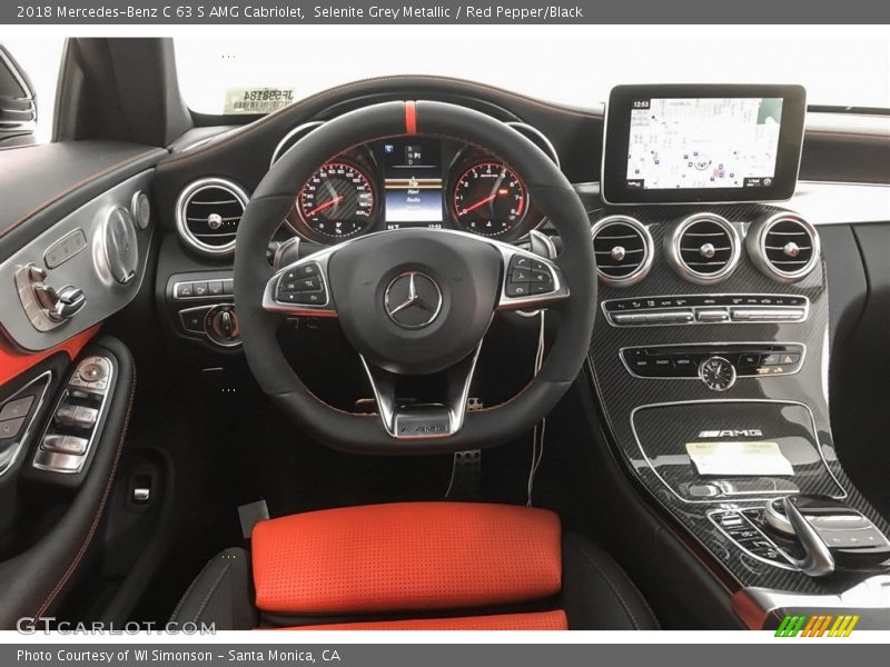 Dashboard of 2018 C 63 S AMG Cabriolet