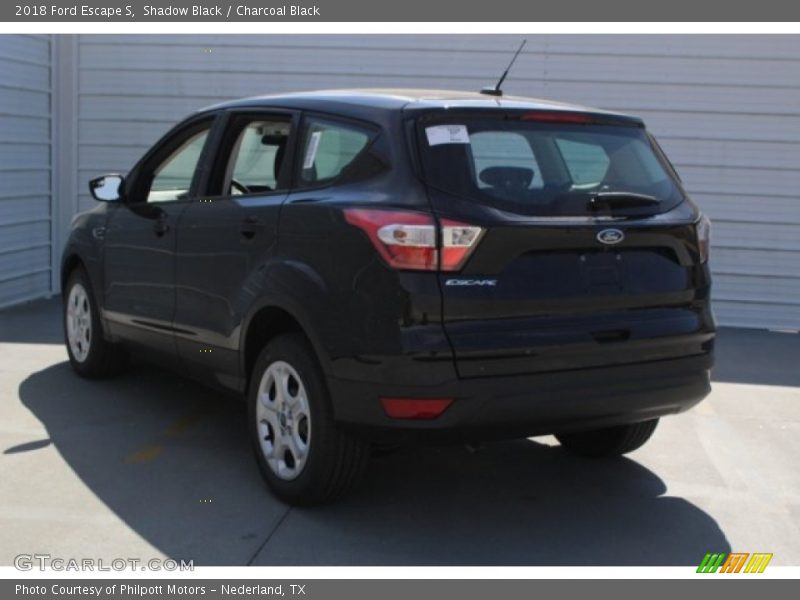 Shadow Black / Charcoal Black 2018 Ford Escape S