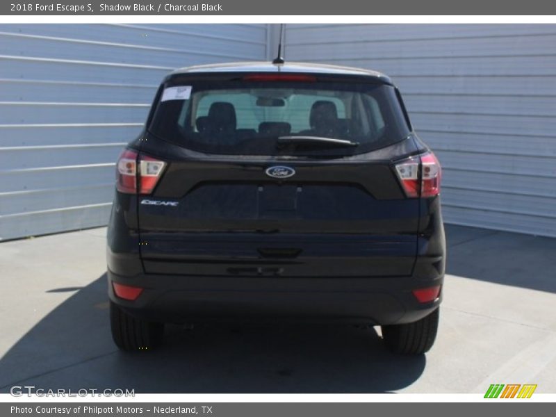 Shadow Black / Charcoal Black 2018 Ford Escape S