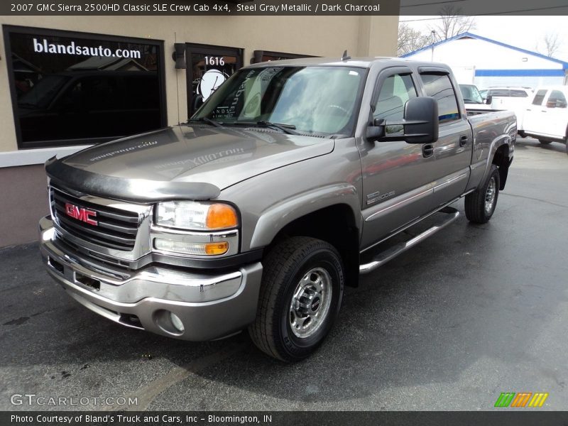 Steel Gray Metallic / Dark Charcoal 2007 GMC Sierra 2500HD Classic SLE Crew Cab 4x4