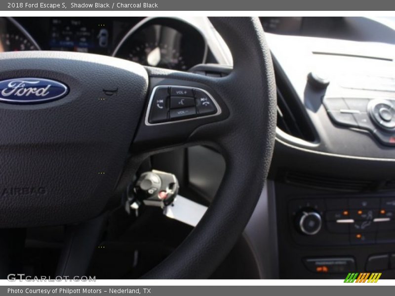 Shadow Black / Charcoal Black 2018 Ford Escape S