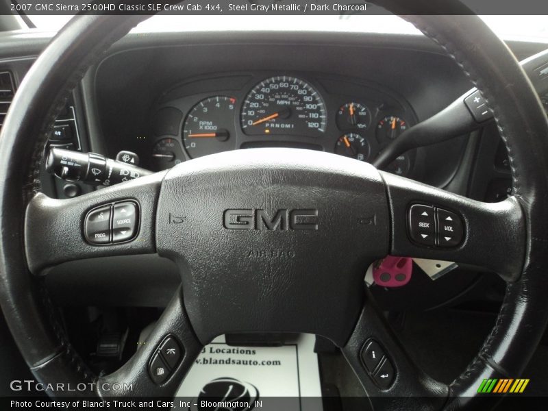 Steel Gray Metallic / Dark Charcoal 2007 GMC Sierra 2500HD Classic SLE Crew Cab 4x4