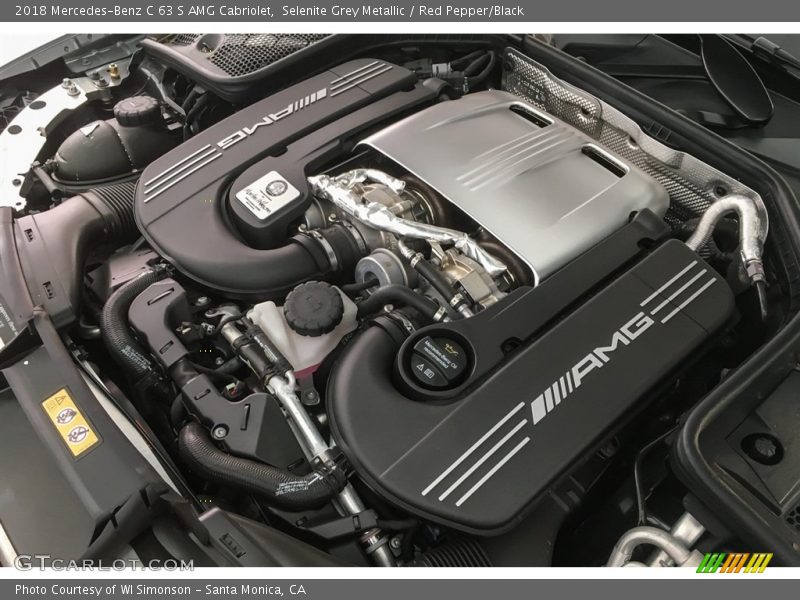  2018 C 63 S AMG Cabriolet Engine - 4.0 Liter AMG biturbo DOHC 32-Valve VVT V8