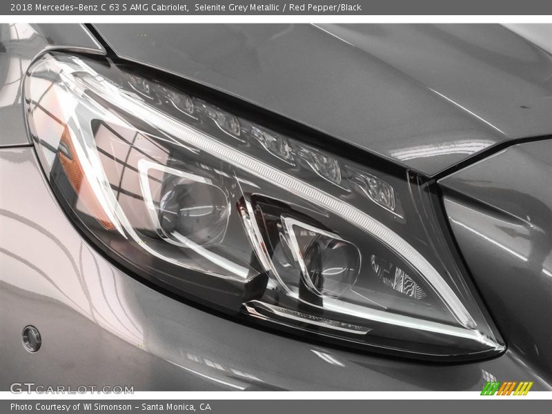 Selenite Grey Metallic / Red Pepper/Black 2018 Mercedes-Benz C 63 S AMG Cabriolet