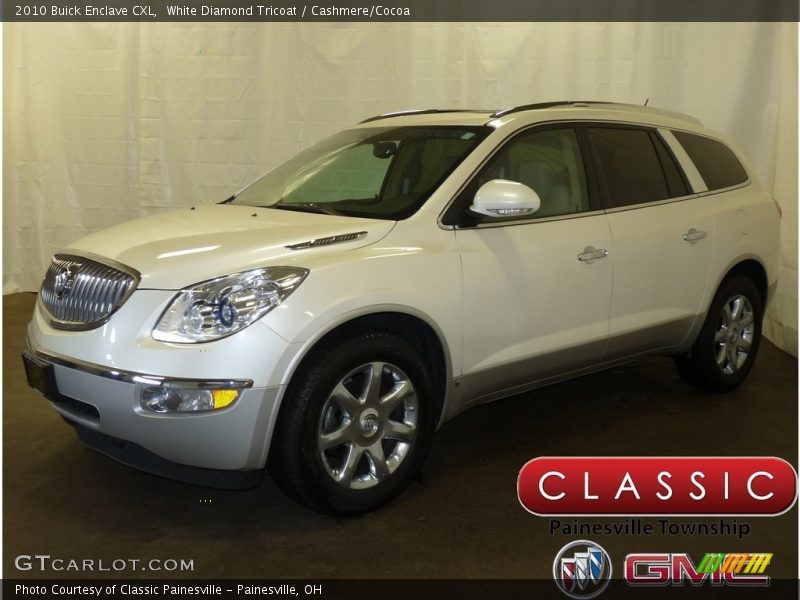White Diamond Tricoat / Cashmere/Cocoa 2010 Buick Enclave CXL