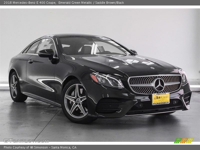 Emerald Green Metallic / Saddle Brown/Black 2018 Mercedes-Benz E 400 Coupe