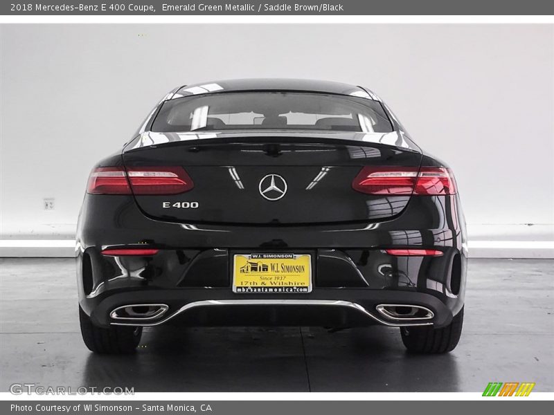 Emerald Green Metallic / Saddle Brown/Black 2018 Mercedes-Benz E 400 Coupe