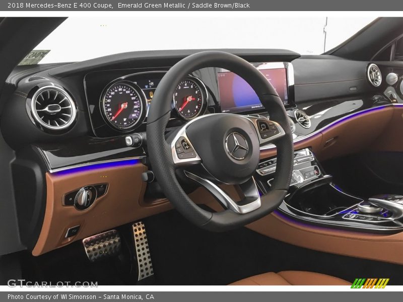 Emerald Green Metallic / Saddle Brown/Black 2018 Mercedes-Benz E 400 Coupe
