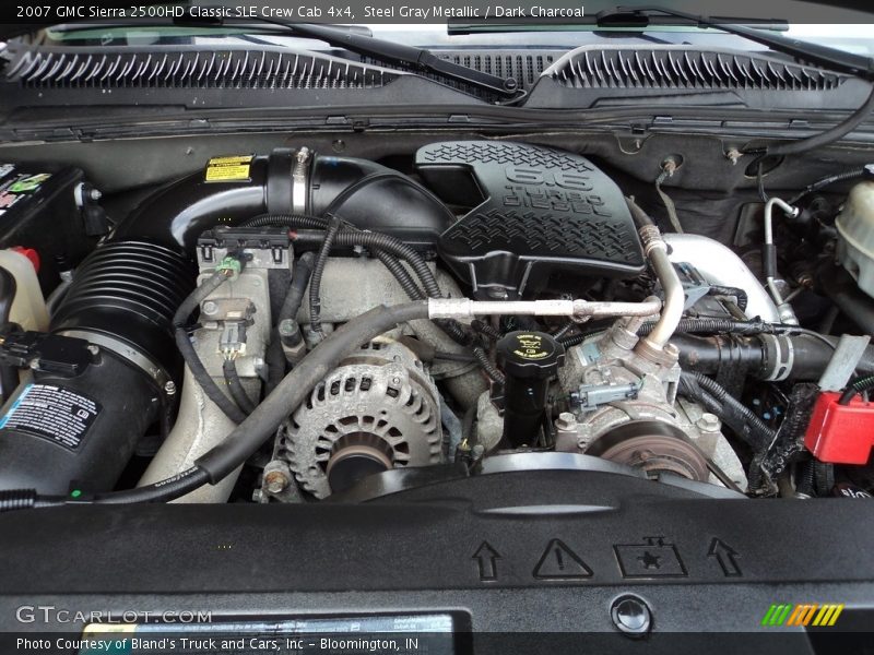 Steel Gray Metallic / Dark Charcoal 2007 GMC Sierra 2500HD Classic SLE Crew Cab 4x4