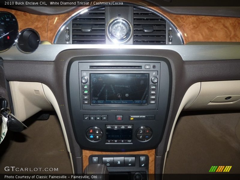 White Diamond Tricoat / Cashmere/Cocoa 2010 Buick Enclave CXL