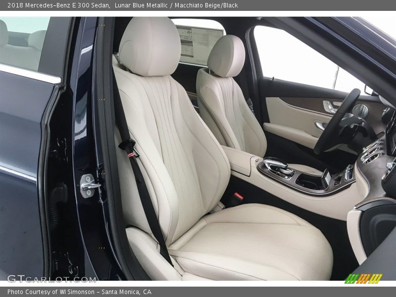 Lunar Blue Metallic / Macchiato Beige/Black 2018 Mercedes-Benz E 300 Sedan
