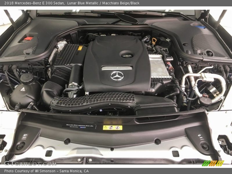Lunar Blue Metallic / Macchiato Beige/Black 2018 Mercedes-Benz E 300 Sedan
