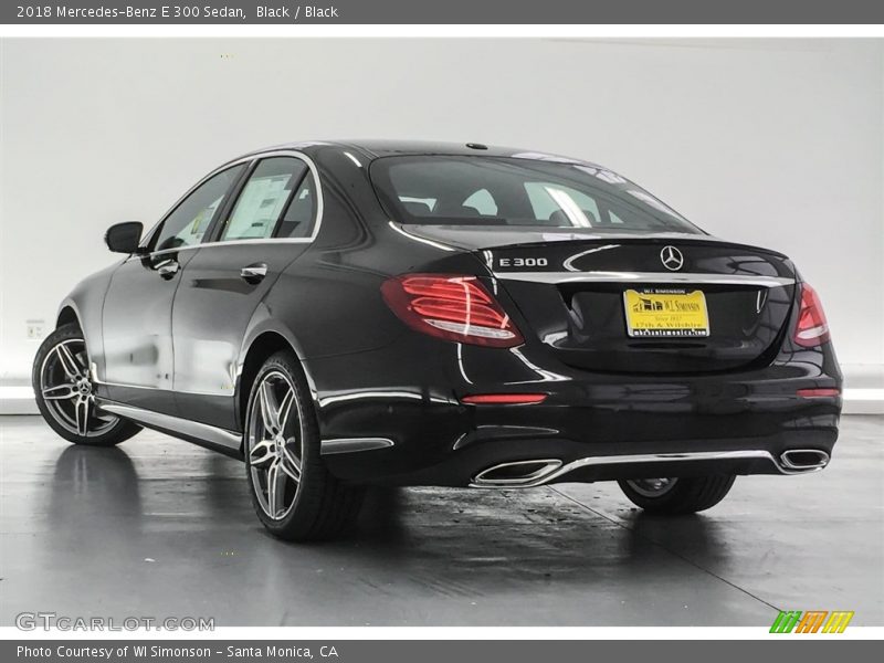 Black / Black 2018 Mercedes-Benz E 300 Sedan
