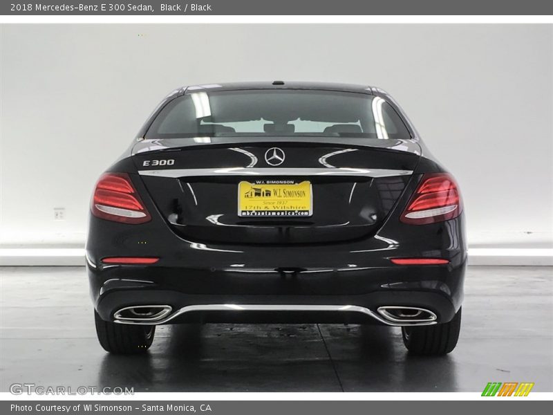 Black / Black 2018 Mercedes-Benz E 300 Sedan