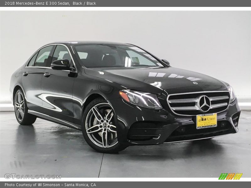 Black / Black 2018 Mercedes-Benz E 300 Sedan