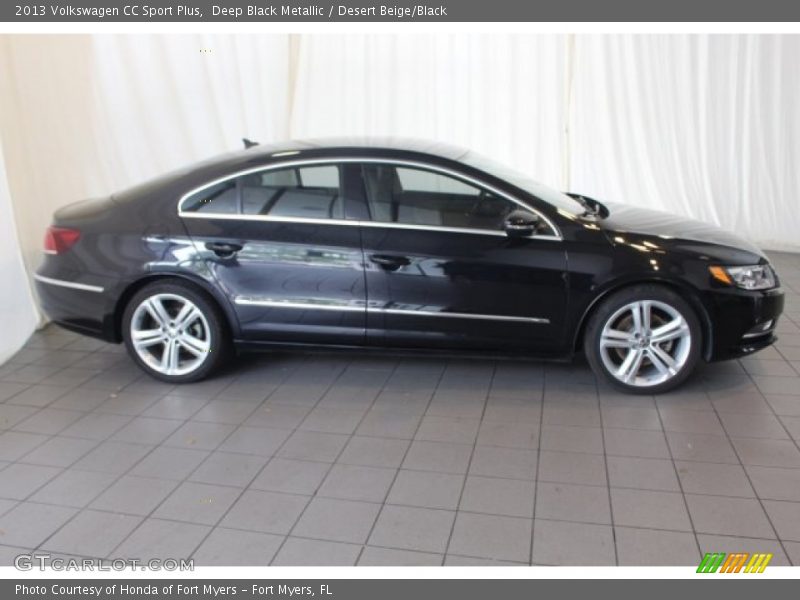 Deep Black Metallic / Desert Beige/Black 2013 Volkswagen CC Sport Plus