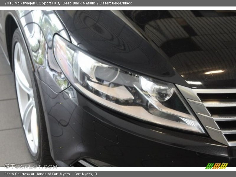 Deep Black Metallic / Desert Beige/Black 2013 Volkswagen CC Sport Plus