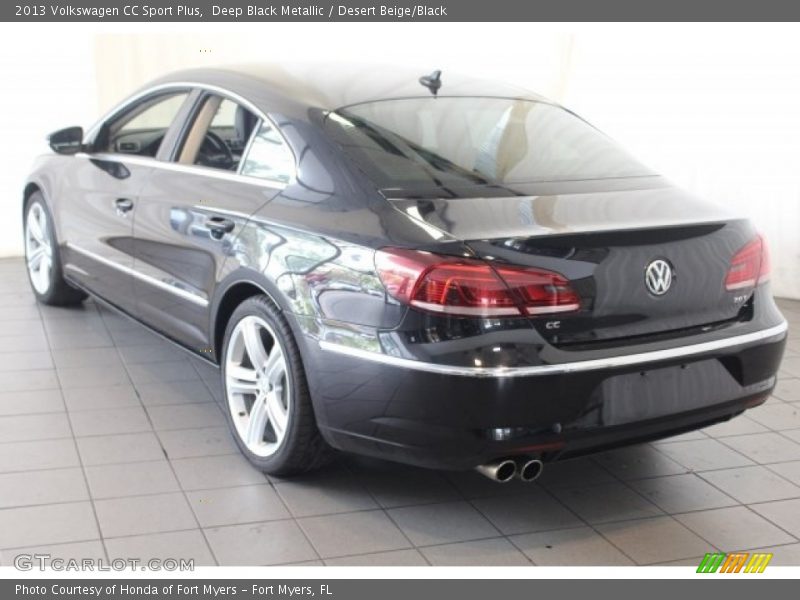 Deep Black Metallic / Desert Beige/Black 2013 Volkswagen CC Sport Plus