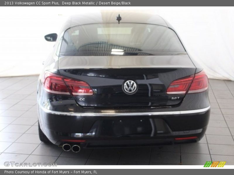 Deep Black Metallic / Desert Beige/Black 2013 Volkswagen CC Sport Plus