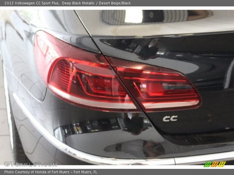 Deep Black Metallic / Desert Beige/Black 2013 Volkswagen CC Sport Plus