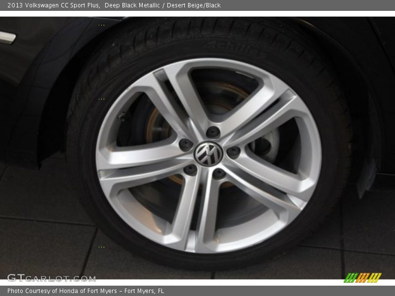 Deep Black Metallic / Desert Beige/Black 2013 Volkswagen CC Sport Plus