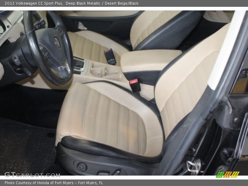 Deep Black Metallic / Desert Beige/Black 2013 Volkswagen CC Sport Plus