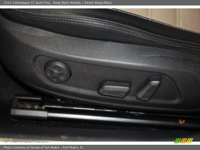 Deep Black Metallic / Desert Beige/Black 2013 Volkswagen CC Sport Plus