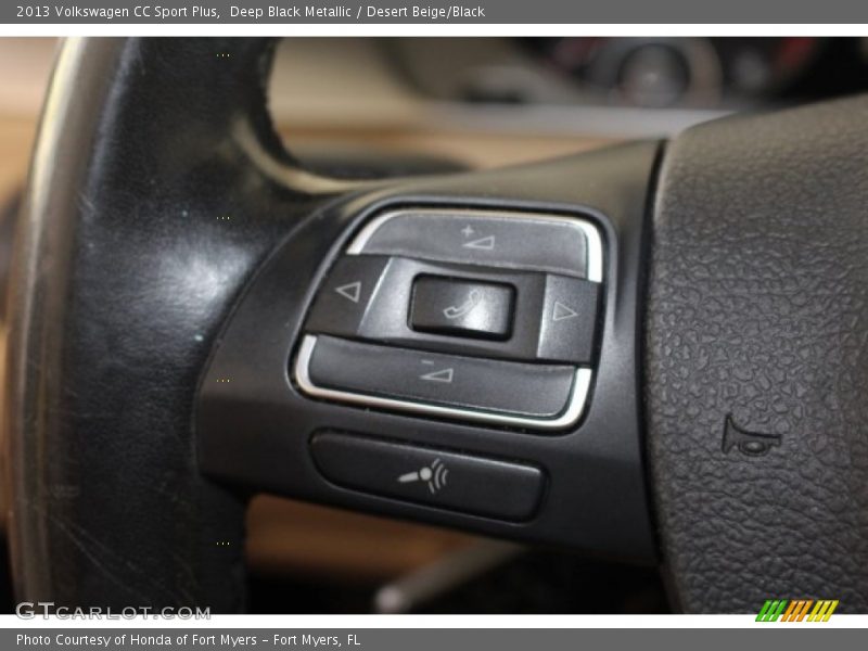 Deep Black Metallic / Desert Beige/Black 2013 Volkswagen CC Sport Plus