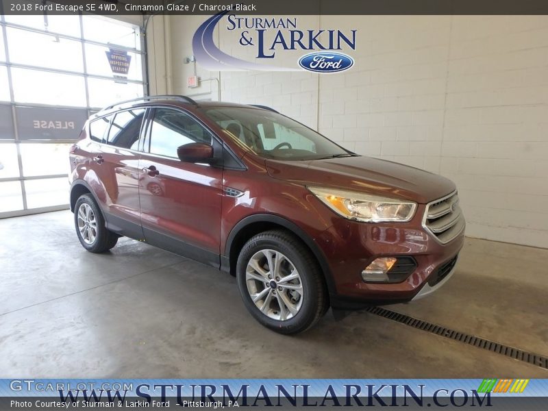 Cinnamon Glaze / Charcoal Black 2018 Ford Escape SE 4WD