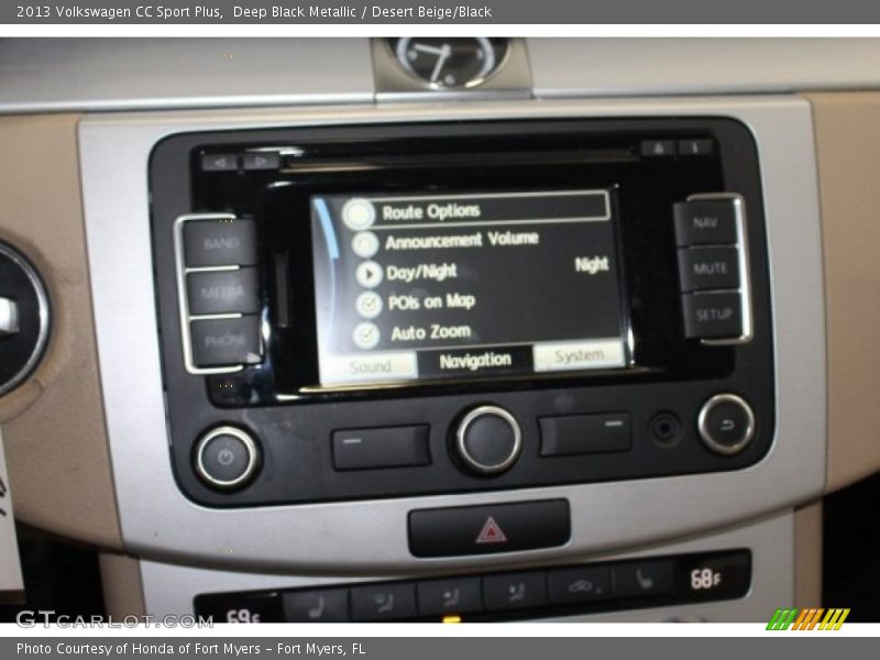 Deep Black Metallic / Desert Beige/Black 2013 Volkswagen CC Sport Plus