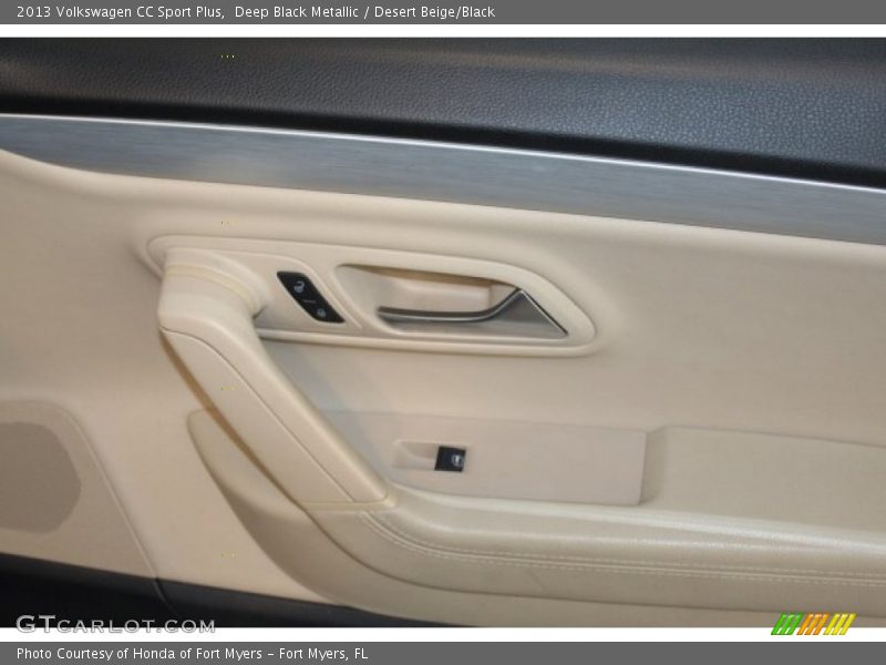 Deep Black Metallic / Desert Beige/Black 2013 Volkswagen CC Sport Plus