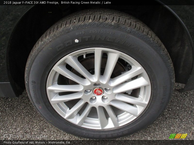British Racing Green Metallic / Latte 2018 Jaguar F-PACE 30t AWD Prestige