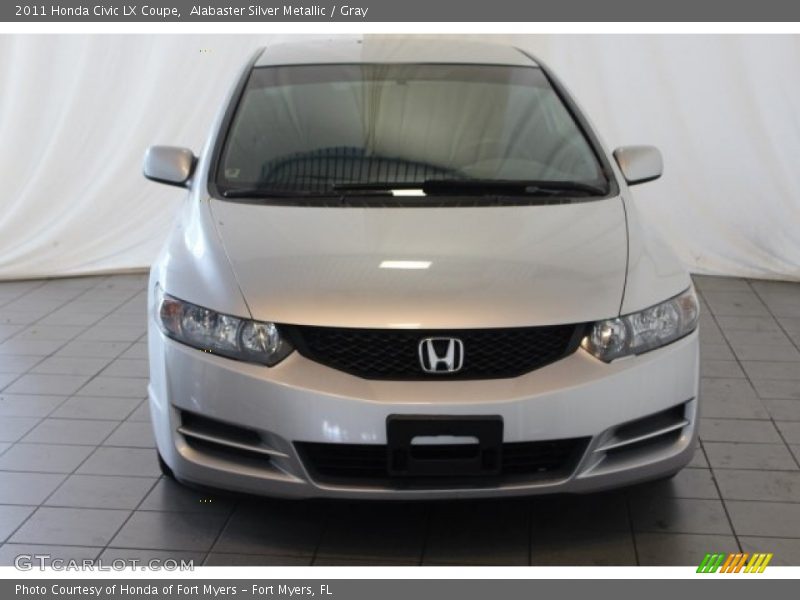 Alabaster Silver Metallic / Gray 2011 Honda Civic LX Coupe