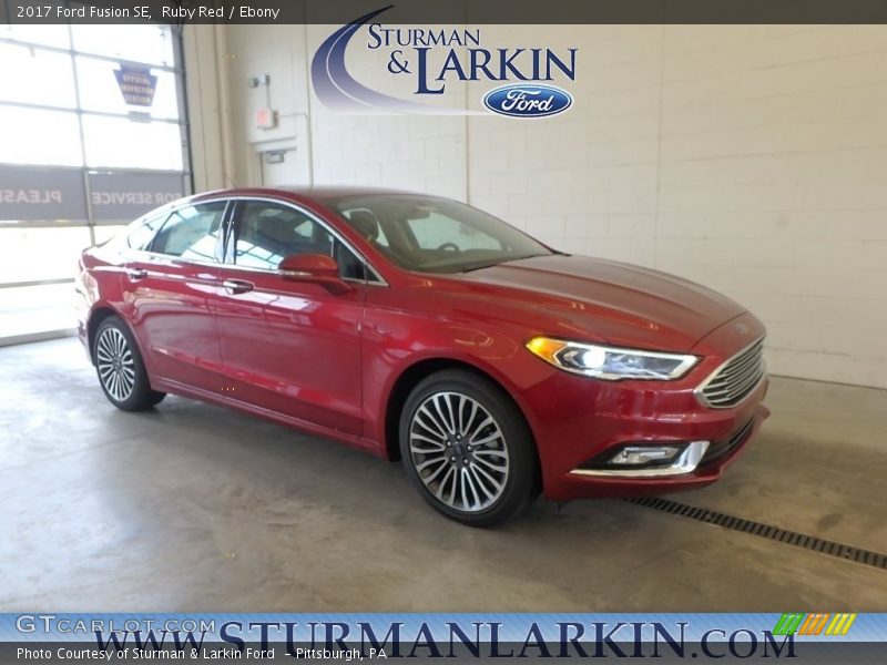 Ruby Red / Ebony 2017 Ford Fusion SE