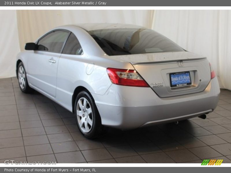Alabaster Silver Metallic / Gray 2011 Honda Civic LX Coupe