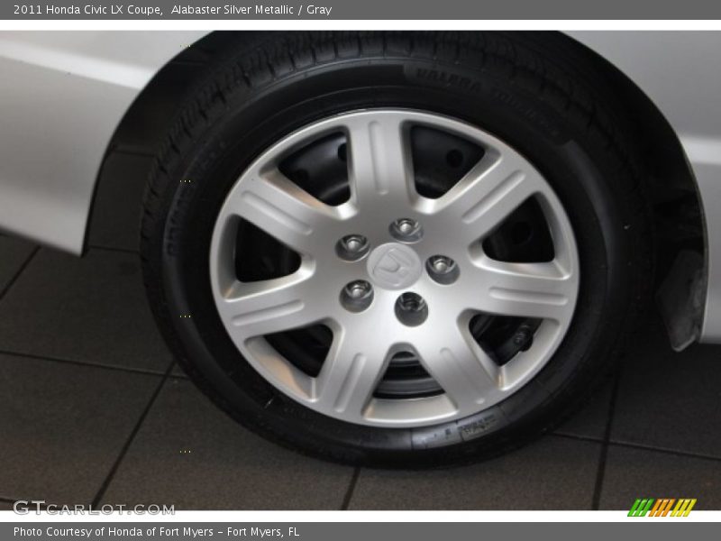 Alabaster Silver Metallic / Gray 2011 Honda Civic LX Coupe