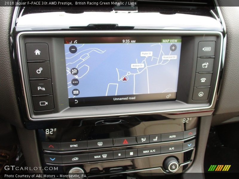 British Racing Green Metallic / Latte 2018 Jaguar F-PACE 30t AWD Prestige