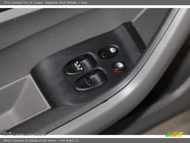Alabaster Silver Metallic / Gray 2011 Honda Civic LX Coupe